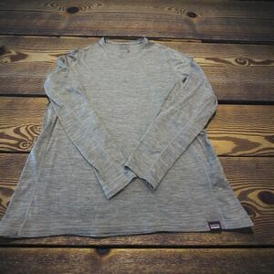 Patagonia Capilene Cool Lightweight Men's Sz L Long Sleeve Shirt Gray Sty 45690